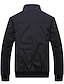 cheap Men&#039;s Jackets &amp; Coats-Men&#039;s Jacket Street Daily Going out Fall Winter Regular Coat Stand Collar Regular Fit Waterproof Windproof Warm Breathable Sporty Casual Jacket Long Sleeve Solid Color Full Zip Pocket Blue Black