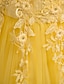Χαμηλού Κόστους Φορέματα για πάρτι-Παιδιά Κοριτσίστικα Φόρεμα Ζακάρ Αμάνικο Γάμου Πάρτι Ειδική Περίσταση Δίχτυ χαριτωμένο στυλ Πριγκίπισσα Πολυεστέρας Μακρύ Ροζ πριγκίπισσα φόρεμα Φόρεμα για κορίτσια λουλουδιών