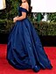 cheap Quinceanera Dresses-Ball Gown Evening Gown Celebrity Style Dress Engagement Sweep / Brush Train Short Sleeve Off Shoulder Satin with Sleek 2023