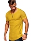 cheap Men&#039;s Casual T-shirts-Men&#039;s T shirt Tee Shirt Solid Colored Plus Size Crew Neck Casual Daily Short Sleeve Tops Sportswear Basic Muscle White Black Gray