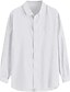 cheap Cotton Linen Shirt-Men&#039;s Shirt Linen Shirt Solid Color Collar Turndown White Casual Daily Long Sleeve Button-Down Clothing Apparel Fashion Lightweight Casual Breathable / Hand wash / Washable / Wet and Dry Cleaning