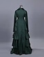 cheap Historical &amp; Vintage Costumes-Maria Antonietta Victorian Medieval 18th Century Cocktail Dress Vintage Dress Dress Party Costume Masquerade Prom Dress Women&#039;s Costume Vintage Cosplay Party Prom Long Sleeve Long Length Ball Gown