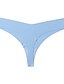 baratos Calcinhas-Mulheres Calcinha sexy Tanga &amp; Fio Dental Slip 1 PC Roupa de baixo Simples Sensual Conforto Básico Cor imaculada Fibra Sintética Cintura Baixa Toque de Sensações Azul Claro Verde Preto S M L