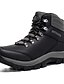 cheap Men&#039;s Boots-Men&#039;s Boots Hiking Boots Daily Hiking Shoes Cowhide Booties / Ankle Boots Green Gray Black Fall Winter