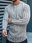 ieftine Tricouri casual pentru bărbați-Bărbați Tricou Tricou cu maneca lunga Dungi Stil Nautic Casual Concediu Manșon Lung Îmbrăcăminte Modă Ușor Muşchi Mare si inalt