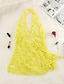 cheap Basic Night Dresses-Women&#039;s Lace Dress Sheath Dress Strap Dress Mini Dress Black Yellow Wine Sleeveless Pure Color Backless Spring Summer Halter Hot