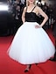 cheap Cocktail Dresses-Ball Gown Prom Dresses Color Block Dress Engagement Prom Ankle Length Sleeveless Spaghetti Strap Tulle with Sleek 2023