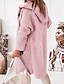 cheap Cardigans-Women&#039;s Cardigan Sweater Jumper Knit Button Knitted Solid Color Hooded Stylish Casual Daily Weekend Winter Fall Green Pink S M L / Long Sleeve / Regular Fit