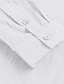 cheap Cotton Linen Shirt-Men&#039;s Linen Shirt Shirt Summer Shirt Beach Shirt Collar Spring &amp; Summer Long Sleeve White Solid Color Casual Daily Clothing Apparel Button-Down