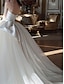billiga Brudklänningar-Förlovning Formell Bröllopsklänningar Balklänning Hjärtformad urringning Axelbandslös Hovsläp Satäng Brudklänningar Med Rosett(er) Veckad 2023
