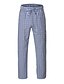 abordables Bas de sommeil-pantalon de pyjama en flanelle de coton pour hommes pantalon de pyjama à carreaux lounge doux avec poches bas légers vêtements de nuit gris