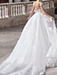 cheap Wedding Dresses-Engagement Formal Fall Wedding Dresses A-Line Off Shoulder Cap Sleeve Court Train Lace Bridal Gowns With Appliques 2023 Summer Wedding Party, Women‘s Clothing