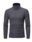 cheap OFFER1-Men&#039;s T shirt Tee Solid Color Turtleneck Blue Light gray Dark Gray Navy Blue Coffee Outdoor Casual Long Sleeve Clothing Apparel Lightweight Casual Classic Slim Fit / Sports