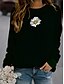 cheap Women&#039;s Hoodies &amp; Sweatshirts-Women&#039;s Hoodie Sweatshirt Floral Plants Graphic Daily Holiday Casual Hoodies Sweatshirts  Loose Wine Black Gray