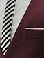 cheap Men&#039;s Vest-Men&#039;s Suit Vest Waistcoat Formal Wedding Work Business / Ceremony / Wedding Fashion 1920s All Seasons Polyester Solid Colored V Neck Slim Wine Black White Navy Blue Vest