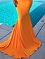 cheap Maxi Dresses-Women&#039;s Sheath Dress Maxi long Dress Orange Sleeveless Solid Color Backless Fall Spring Deep V Party Formal Sexy Prom Dress Slim 2022 S M L XL