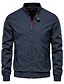cheap Men&#039;s Jackets &amp; Coats-Men&#039;s Casual Jacket Regular Pocket Coat Black Army Green Khaki Dark Navy Chic &amp; Modern Street Fall Zipper Hoodie Regular