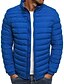 cheap Men&#039;s Jackets &amp; Coats-men&#039;s jacket long sleeve bomber jacket stand-up collar hood quilted jacket hooded light outdoor puffer cardigan padded autumn winter new pure color simple atmosphere transition coat xxl