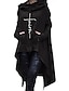Недорогие Женские худи и толстовки-Женская толстовка с капюшоном вера, нерегулярный подол, длинный пуловер с капюшоном миди, повседневный свободный свитер, спортивный костюм, черный