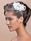 voordelige Bruiloft Zendspoel-netto blusher sluiers / bruiloft fascinators / hoofddeksels met bloemen 1pc Speciale gelegenheid / feest / avond / feest / cocktail hoofddeksel