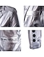 cheap Suits-Black Silver Gold Men&#039;s Performance Party Suits 2 Piece Peak Solid Color Tailored Fit Single Breasted One-button 2024