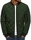 cheap Men&#039;s Downs &amp; Parkas-mens flight bomber jacket diamond quilted varsity jackets winter warm padded coats outwear red