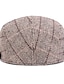 cheap Men&#039;s Hats-Men&#039;s Flat Cap Tweed Cap Black Khaki Cotton Print 1920s Fashion Outdoor Casual Outdoor Street Daily Plaid Windproof Comfort Breathable Fashion