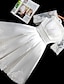 cheap Party Dresses-A-Line Bridesmaid Dress Off Shoulder Short Sleeve Elegant Short / Mini Satin with Lace 2023