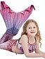 cheap Swimwear-Kids Girls&#039; Three Piece Swimwear Outdoor Print Active Ruched Bathing Suits 3-12 Years Spring Purple