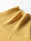 cheap Sweaters-Women&#039;s Pullover Sweater Jumper Pullover Jumper Turtleneck Knit Polyester Knitted Drop Shoulder Fall Winter Outdoor Home Daily Stylish Basic Casual Long Sleeve Solid Color Argyle Black Yellow Camel S