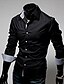 cheap Men&#039;s Shirts-Men&#039;s Shirt Solid Colored Collar Button Down Collar Long Sleeve Slim Tops Business Wine White Black