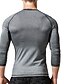 رخيصةأون قمصان رجالية عادية-Men&#039;s T shirt Solid Color Crew Neck Casual Daily Long Sleeve Tops Lightweight Casual Classic Slim Fit White Black Gray / Sports