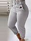cheap Pants &amp; Leggings-Women&#039;s Plus Size Pants Pocket Solid Color Streetwear Casual Home Casual High Full Length Fall Winter Gray Pink Red L XL XXL 3XL