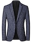 abordables Blazer et Veste-Blazer de soirée décontracté pour hommes, coupe régulière, couleur unie, noir, bleu marine, gris, 2024