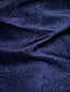 abordables Blazers pour hommes-Homme Veste Blouson blazer Mariage Soirée Chaud Poche Jacquard Hiver Floral Vêtement de rue Elégant Revers en Pointe Normal Coton Noir Jaune Rouge bleu marine Violet Veste