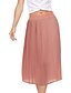 cheap Midi Skirts-Women&#039;s Skirt Midi Pleated Chiffon Long Skirt Cotton Lined Casual Black White Pink Skirts Summer S M L