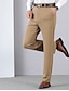 cheap Chinos-Men&#039;s Stylish Casual Business Pocket Full Length Pants Business Daily Solid Color Soft Outdoor Mid Waist Black Khaki Dark Gray Navy Blue 29 30 31 32 33 / Summer