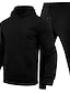 cheap Running &amp; Jogging Clothing-Men&#039;s Women&#039;s Tracksuit Sweatsuit Casual Long Sleeve Thermal Warm Soft Velvet Fitness Running Jogging Sportswear Activewear Solid Colored Dark Grey White Black / Hoodie / Track pants / Micro-elastic
