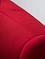 Недорогие Костюмы-бордовые, белые, красные мужские свадебные деловые костюмы, деловые официальные костюмы жениха, однотонные однобортные костюмы из 3 предметов, однобортные, на одной пуговице, 2024