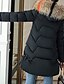 billiga Puffer och Parka för dam-Dam Anorak Pufferjacka Hoodiejacka Ledigt Streetwear Ficka Gata Dagligen Utekväll Täcka Bomull Normal Svart Kaki Höst Vinter Dragkedja Luvtröja Normal M L XL XXL 3XL