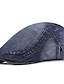 abordables Chapeaux Homme-Homme Casquette Plate Noir Bleu Toile de jean Vêtement de rue mode Mode des années 1920 Extérieur du quotidien Sortie Plein Chaud