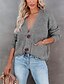 cheap Knit Tops-Women&#039;s Sweater Cardigan Solid Color Knitted Front Pocket Button Stylish Basic Casual Long Sleeve Regular Fit Sweater Cardigans Fall Winter V Neck Blue Purple Black