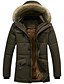 cheap Men&#039;s Outerwear-men&#039;s winter cold-proof sherpa lined down alternative parka jacket removable fur hood (large, 10-black)
