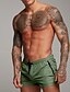 cheap Men&#039;s Pants &amp; Shorts-Men&#039;s Sporty Basic Shorts Pants Solid Colored Mid Waist Army Green Black Red Navy Blue M L XL XXL 3XL
