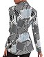 cheap Women&#039;s Blazer&amp;Suits-Women&#039;s Blazer Street Daily Going out Fall Winter Regular Coat Regular Fit Warm Breathable Business Streetwear Jacket Long Sleeve Color Block Pocket Print Gray