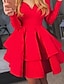 cheap Party Dresses-Women‘s Party Dress White Dress Black Red White Long Sleeve Pure Color Pleated Winter Fall Autumn Off Shoulder Party Winter Dress 2023 S M L XL XXL
