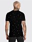 halpa Miesten 3D-T-paidat-miesten unisex t-paita 3d print graafiset printit joulupukki print lyhythihaiset topit rento suunnittelija iso ja pitkä musta / kesä