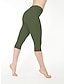 ieftine Leggings-Pentru femei Colanti Jambiere pantaloni scurți capri Amestec Bumbac Verde Gri 7 puncte gri bumbac 7 puncte de bumbac alb Talie Înaltă Sport Casual Zilnic Yoga Strech Lungime gambă Ușor S M L XL XXL