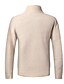 cheap Men&#039;s Clothing-Men&#039;s Sweater Sweater Pajamas Bishop Sleeve Sweater Coat Zipper Stand Collar Medium Spring &amp;  Fall Black Gray Khaki