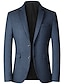 abordables Blazer et Veste-Blazer décontracté pour hommes, coupe régulière, couleur unie, vin, bleu marine, gris, 2024